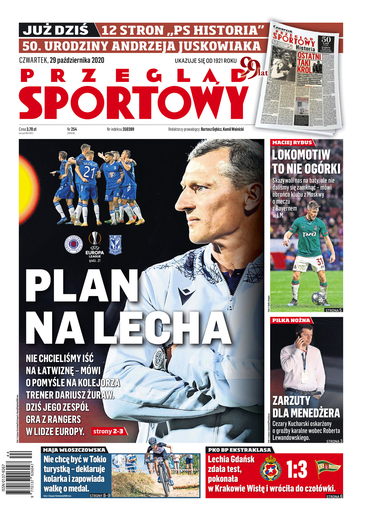 Wisła Kraków - Lechia Gdańsk 1:3, 28.10.2020 Przegląd Sportowy