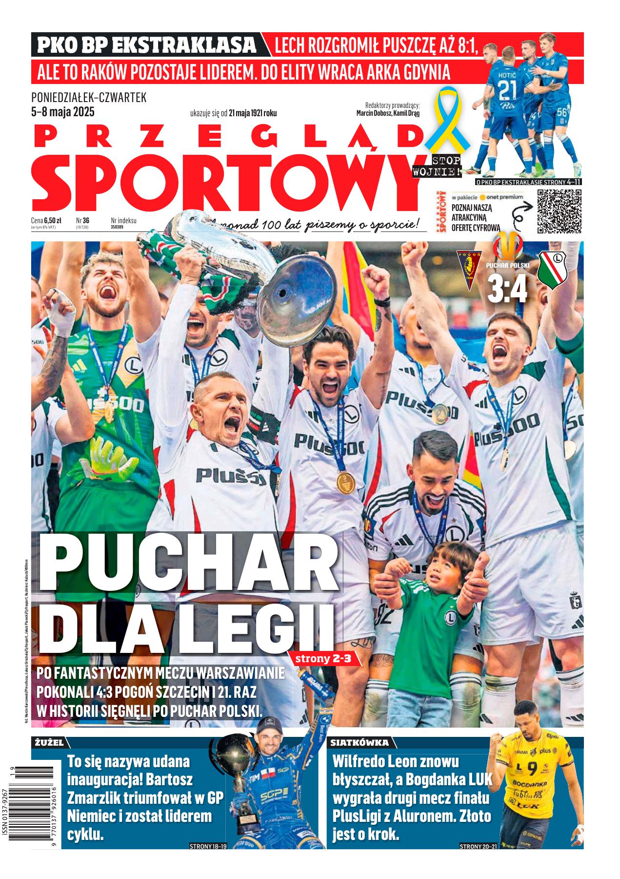Pogoń Szczecin - Legia Warszawa 3:4, 02.05.2025 Przegląd Sportowy
