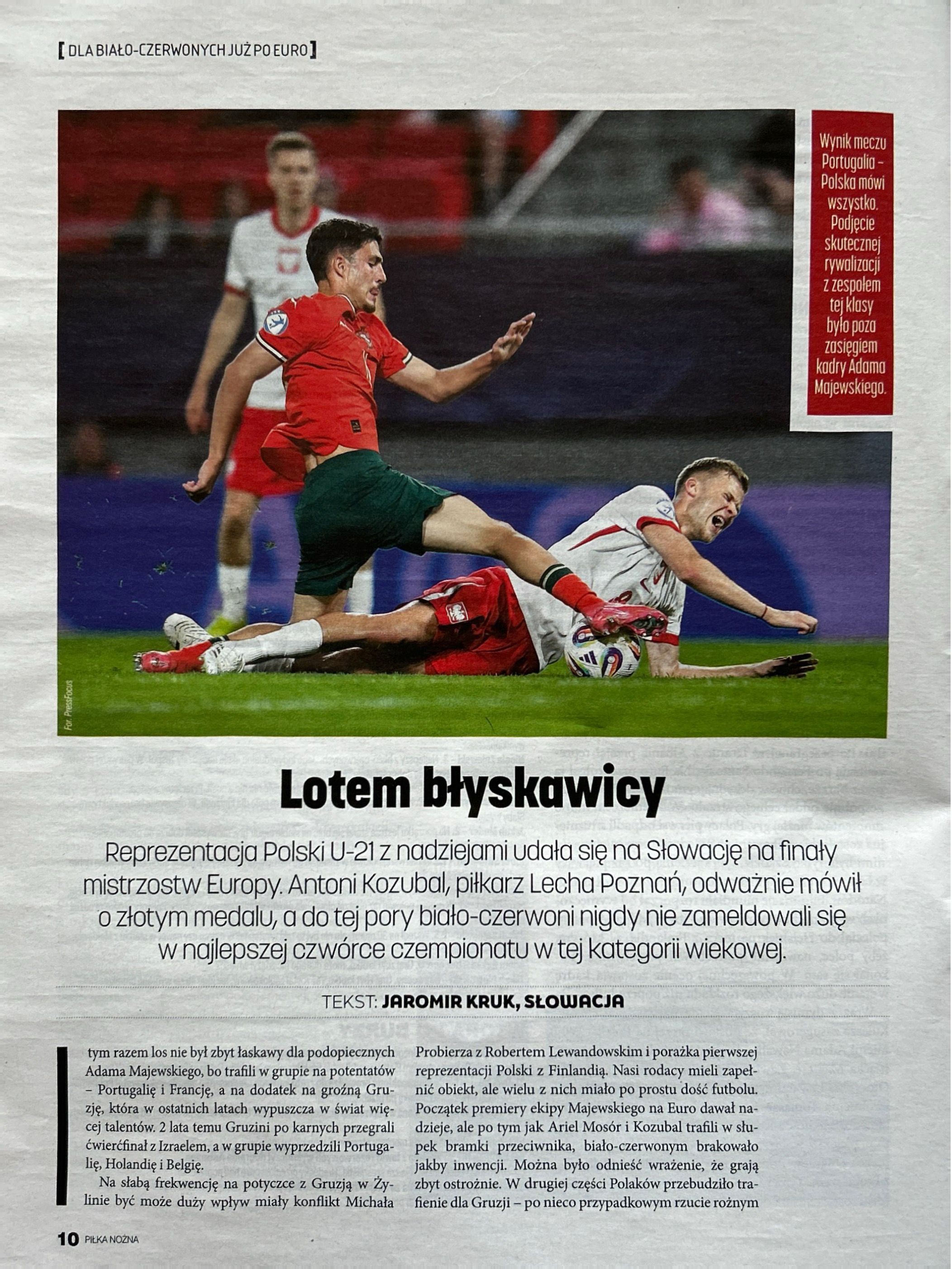 Piłka Nożna po meczach U21 Polska - Gruzja 1:2 (11.06.2025) i Portugalia - Polska 5:0 (14.06.2025)