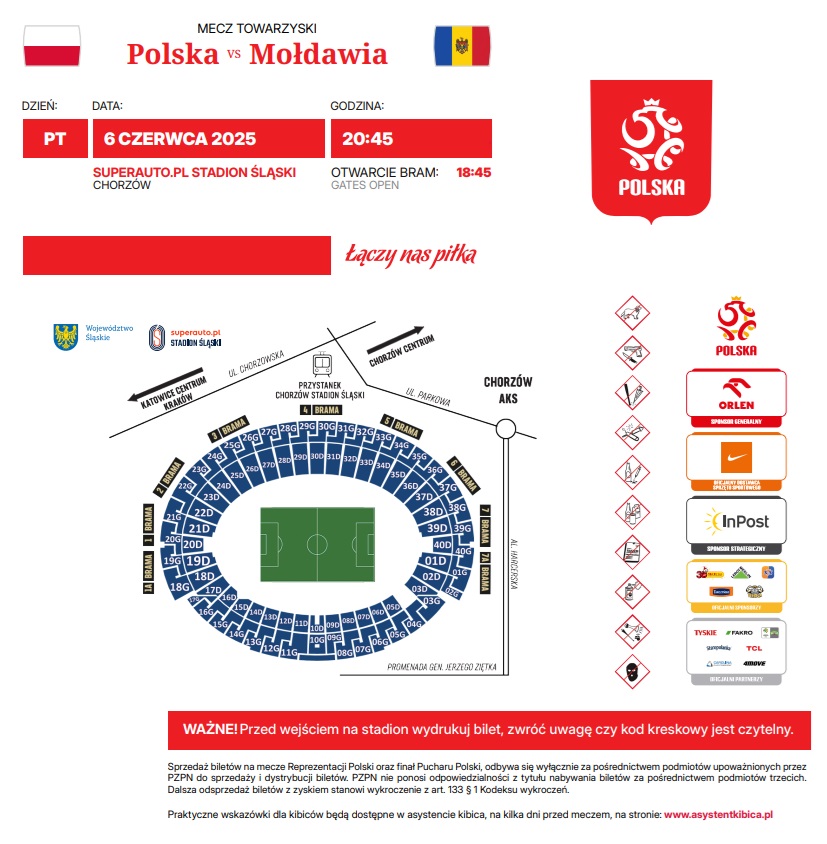 Polska - Mołdawia 2:0, 06.06.2025 Print at home