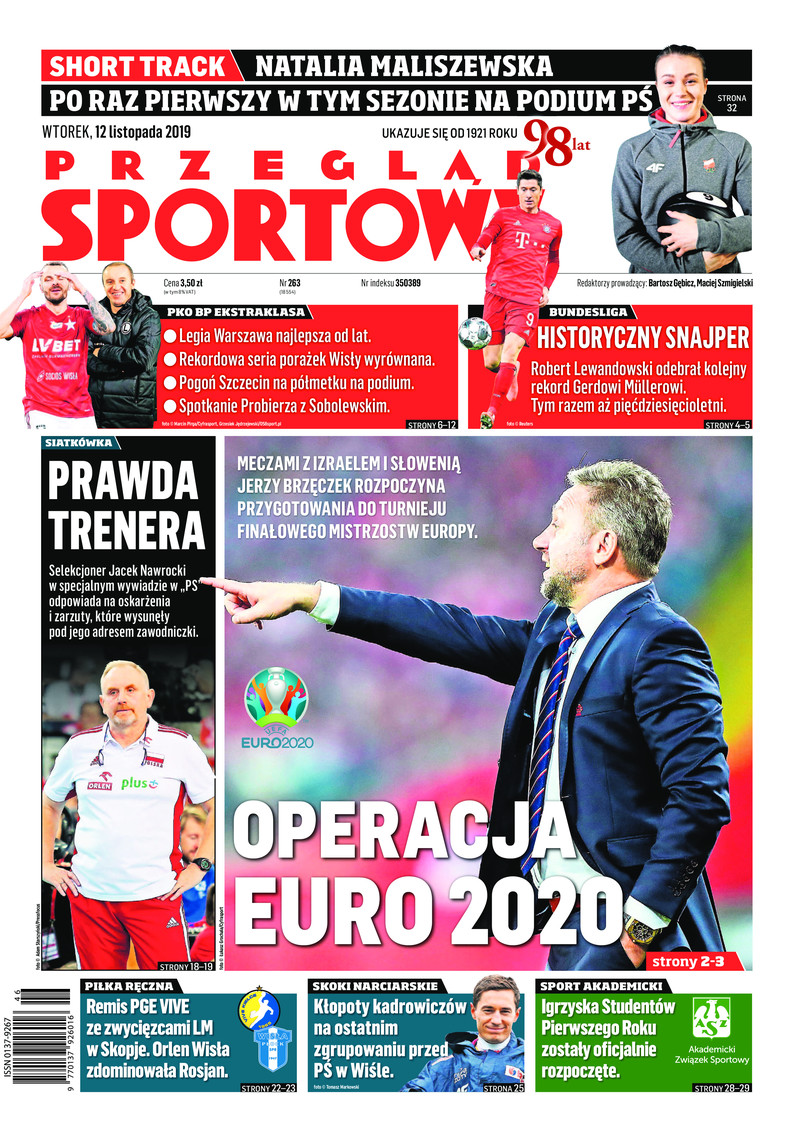 Legia Warszawa - Górnik Zabrze 5:1, 09.11.2019 Przegląd Sportowy