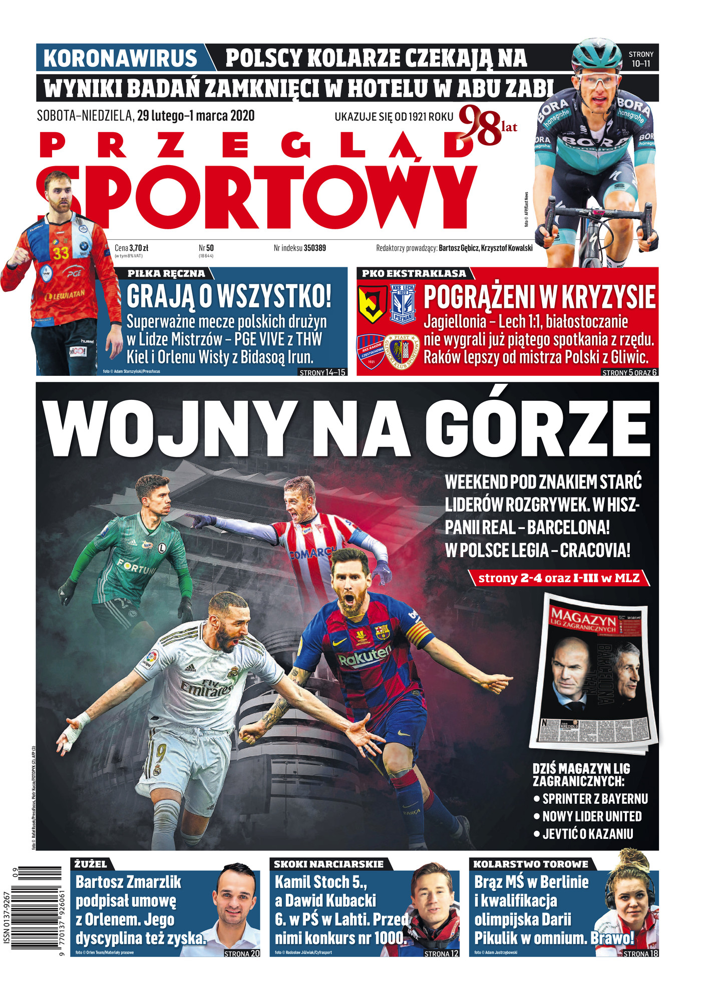 Jagiellonia Białystok - Lech Poznań 1:1, 28.02.2020 Przegląd Sportowy