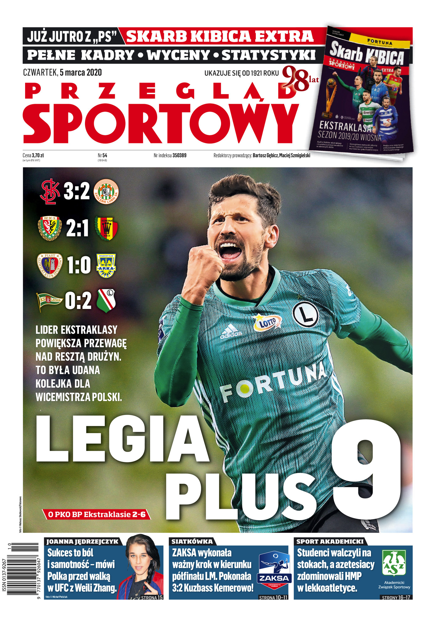 Lechia Gdańsk - Legia Warszawa 0:2, 04.03.2020 Przegląd Sportowy