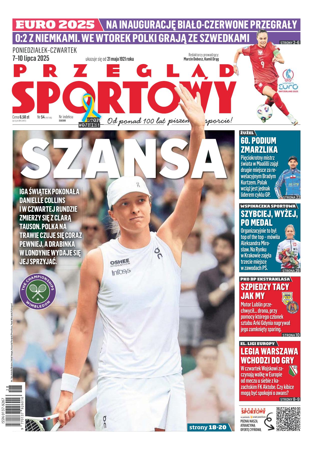 Przegląd Sportowy po meczu kobiet Niemcy - Polska 2:0 (04.07.2025)
