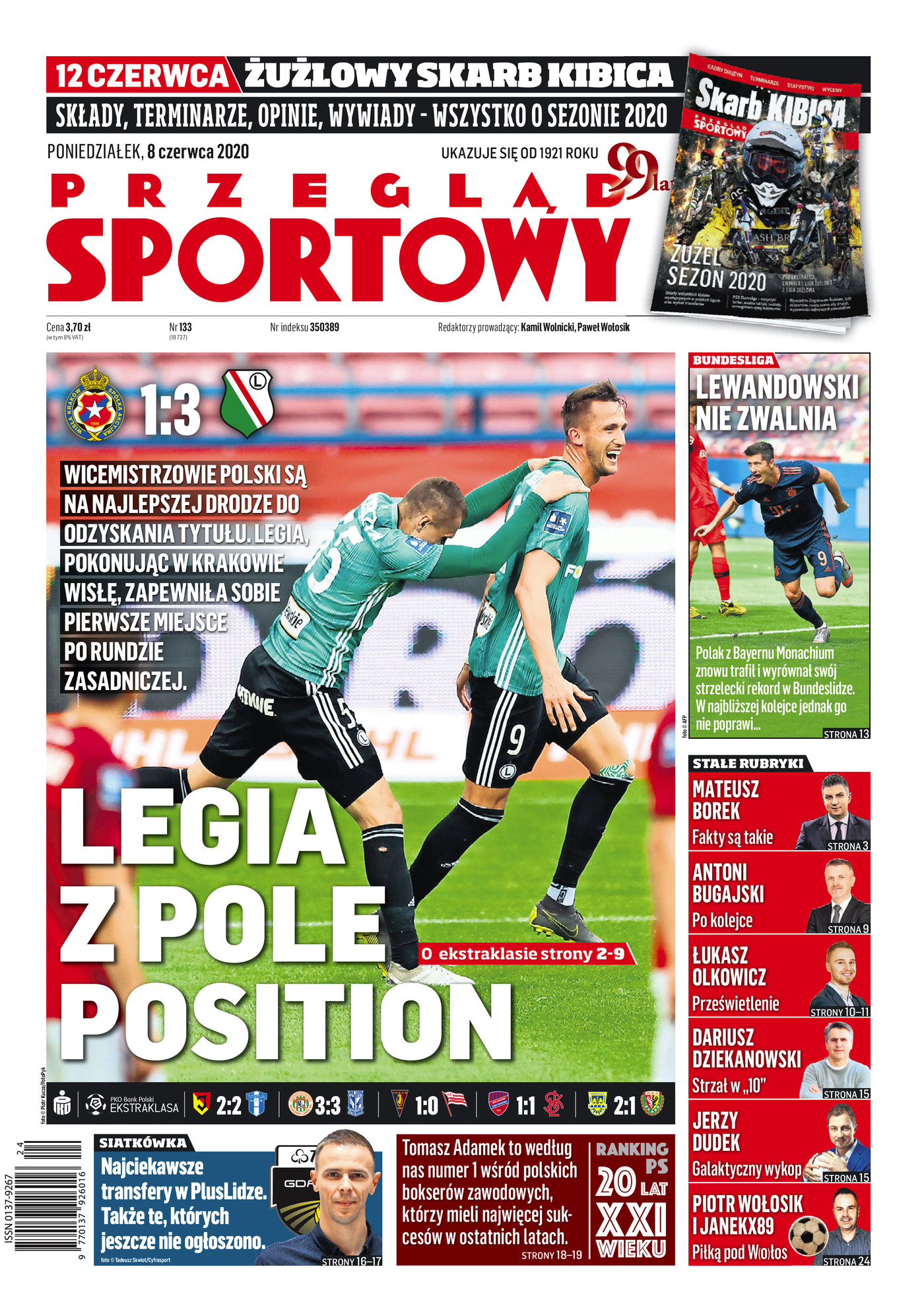 Pogoń Szczecin - Cracovia 1:0, 06.06.2020 Przegląd Sportowy