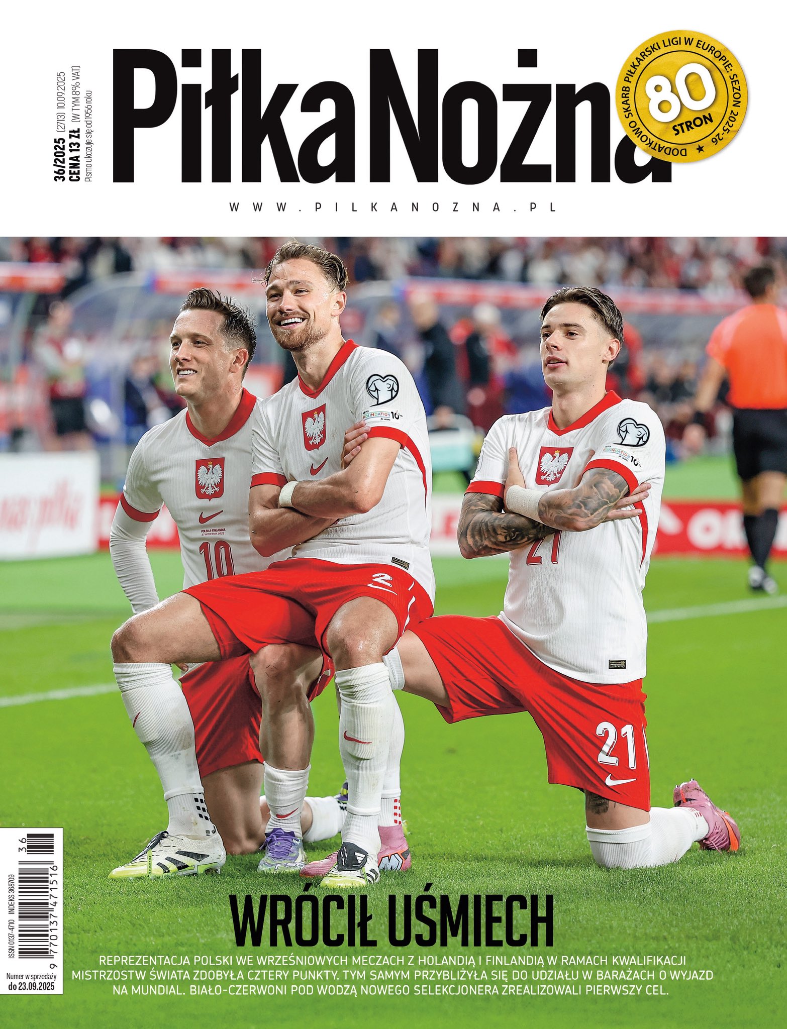 Polska - Finlandia 3:1, 07.09.2025 Tygodnik Piłka Nożna