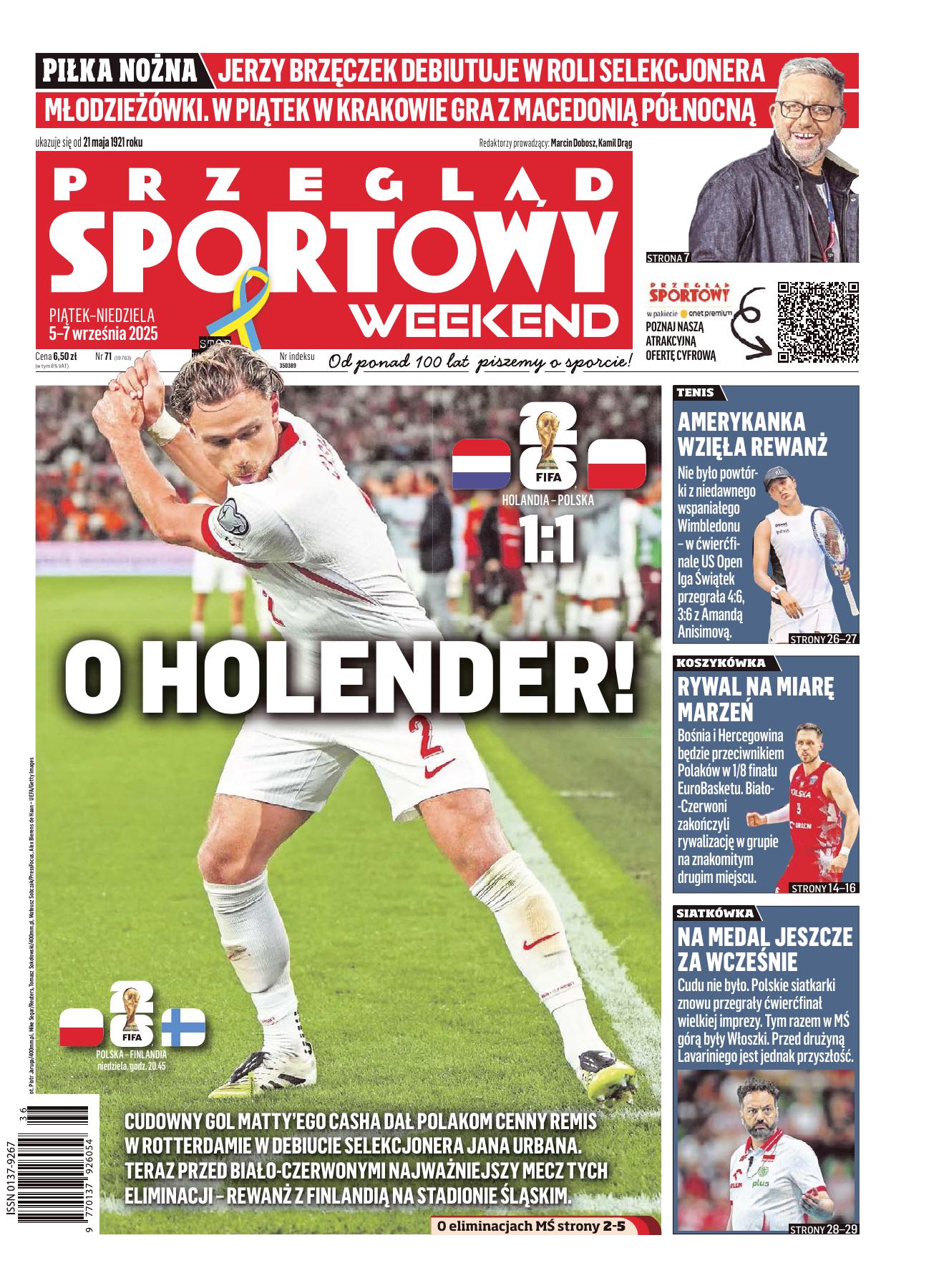 Holandia - Polska 1:1, 04.09.2025 Przegląd Sportowy