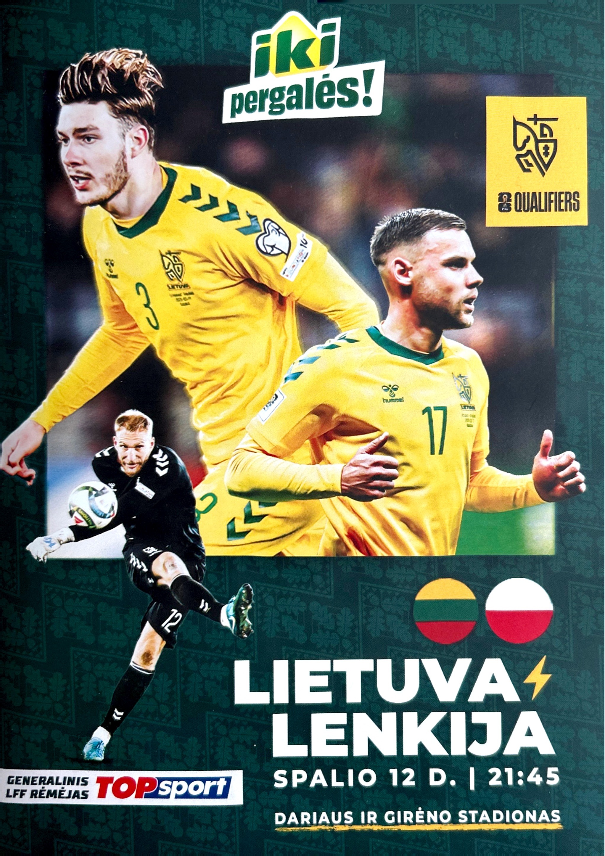 Program meczowy Litwa - Polska 0:2 (12.10.2025)