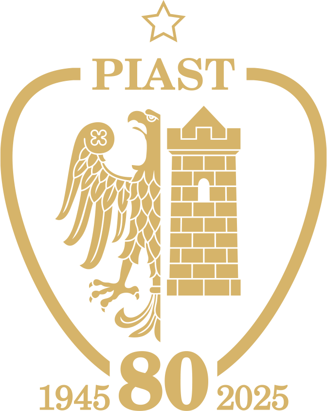 Herb Piast Gliwice 80 lat (1945 - 2025)