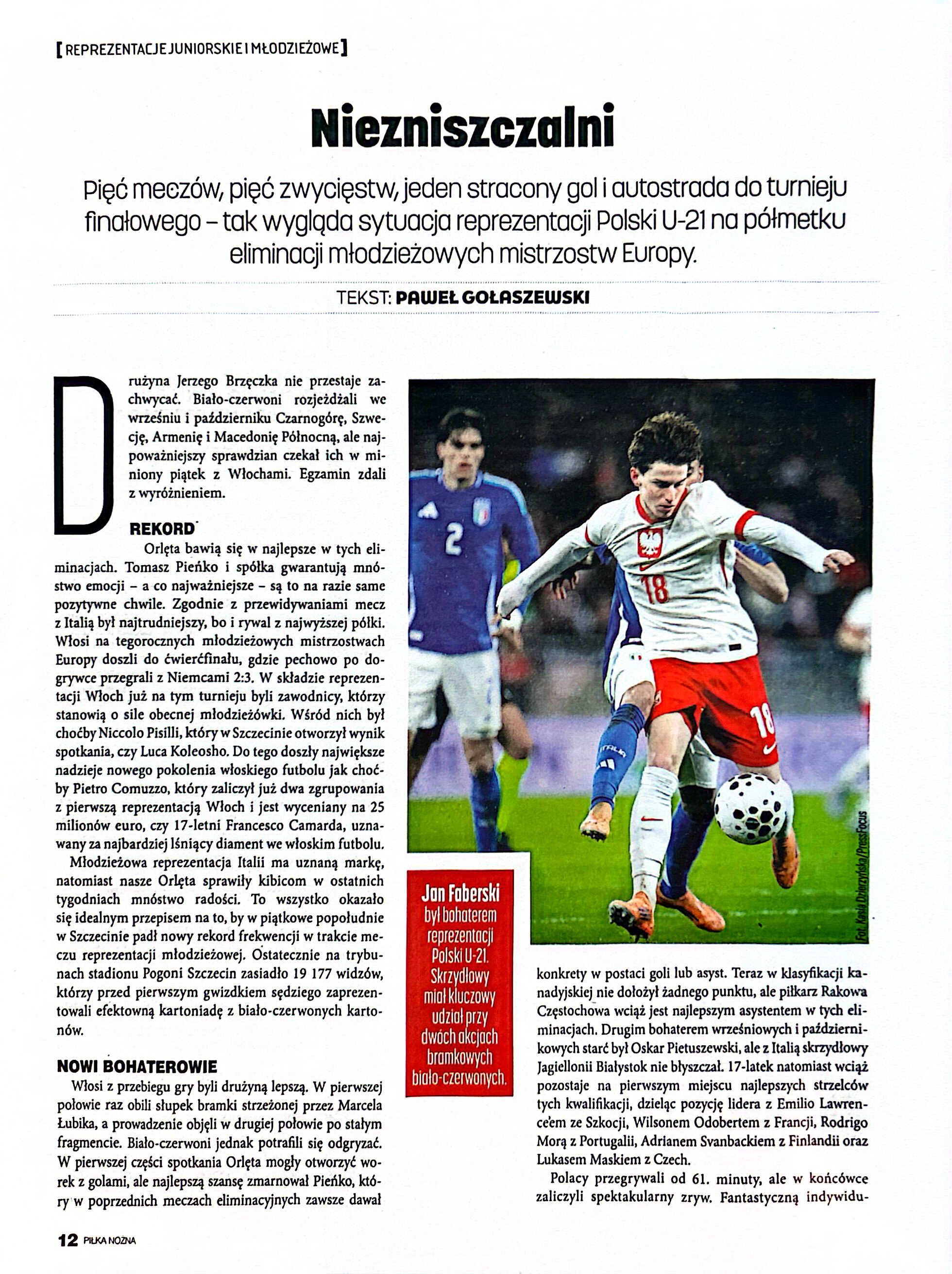 Piłka Nożna po meczu U21 Polska - Włochy 2:1 (14.11.2025)