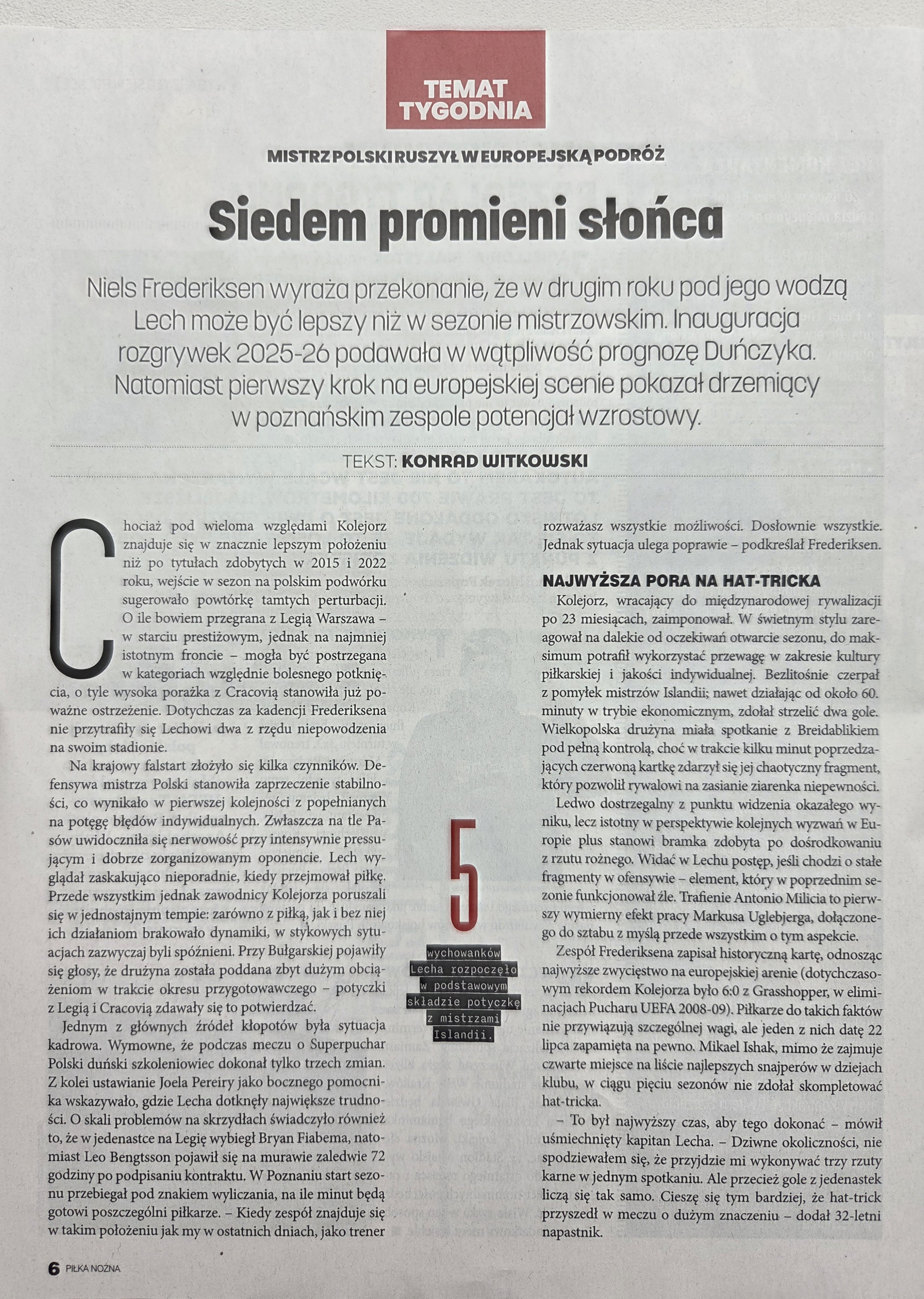 Lech Poznań - Breiðablik 7:1, 22.07.2025 Tygodnik Piłka Nożna