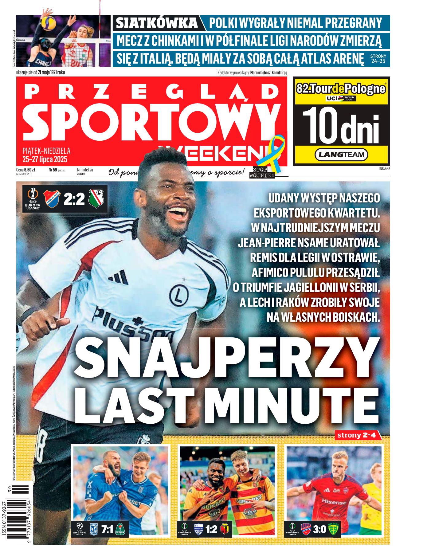 Lech Poznań - Breiðablik 7:1, 22.07.2025 Przegląd Sportowy