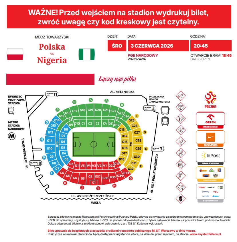 Polska - Nigeria 2:2, 03.06.2026