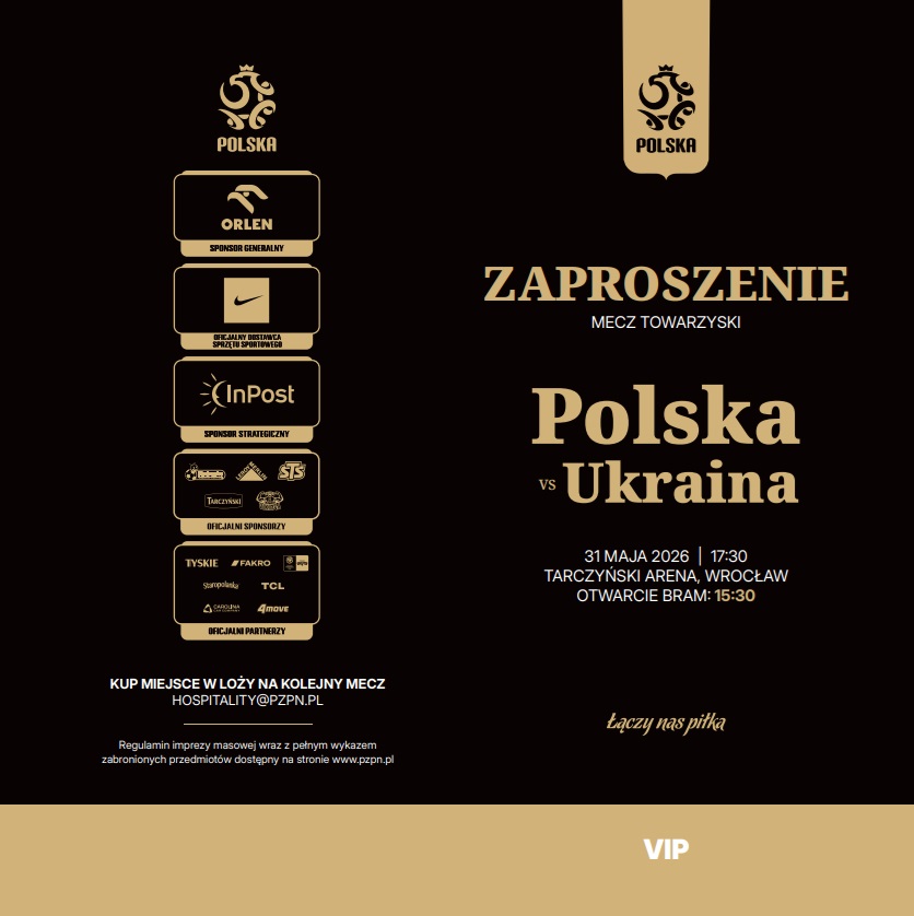 Polska - Ukraina 0:2, 31.05.2026 Zaproszenie