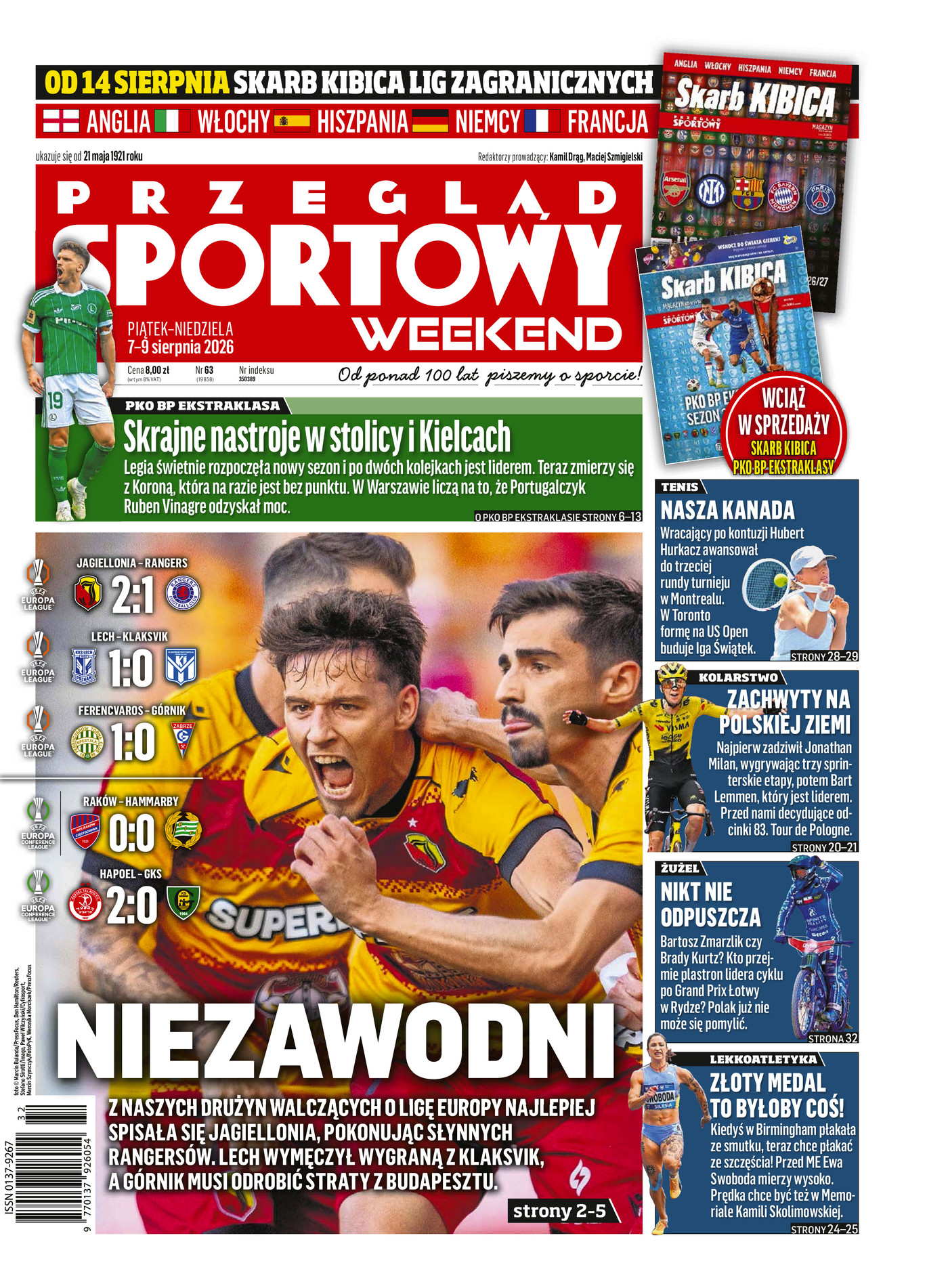 Przegląd Sportowy po meczu Lech Poznań - KÍ Klaksvik 1:0 (06.08.2026)
