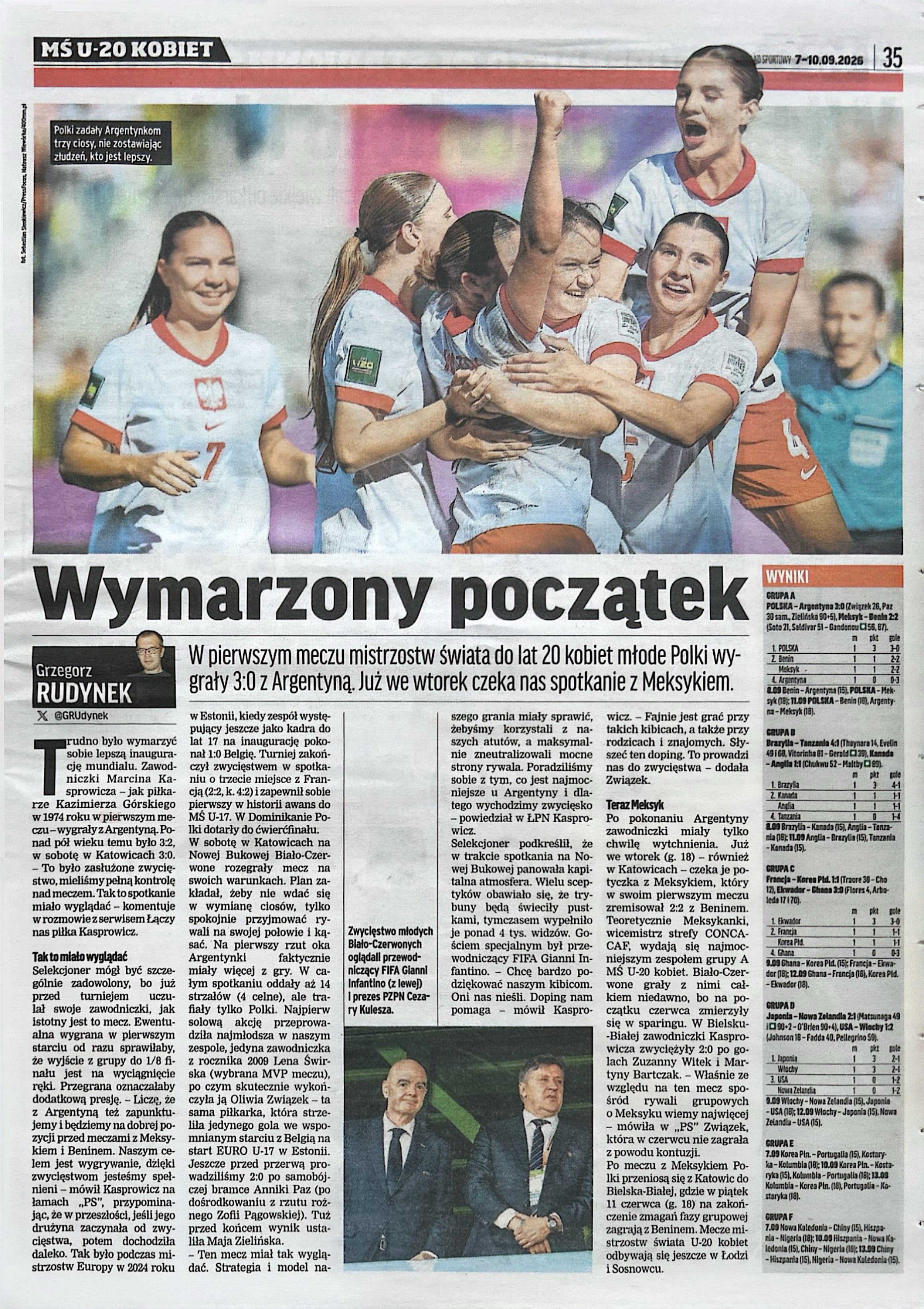 Przegląd Sportowy po meczu U20 kobiet Polska - Argentyna 3:0 (05.09.2025)