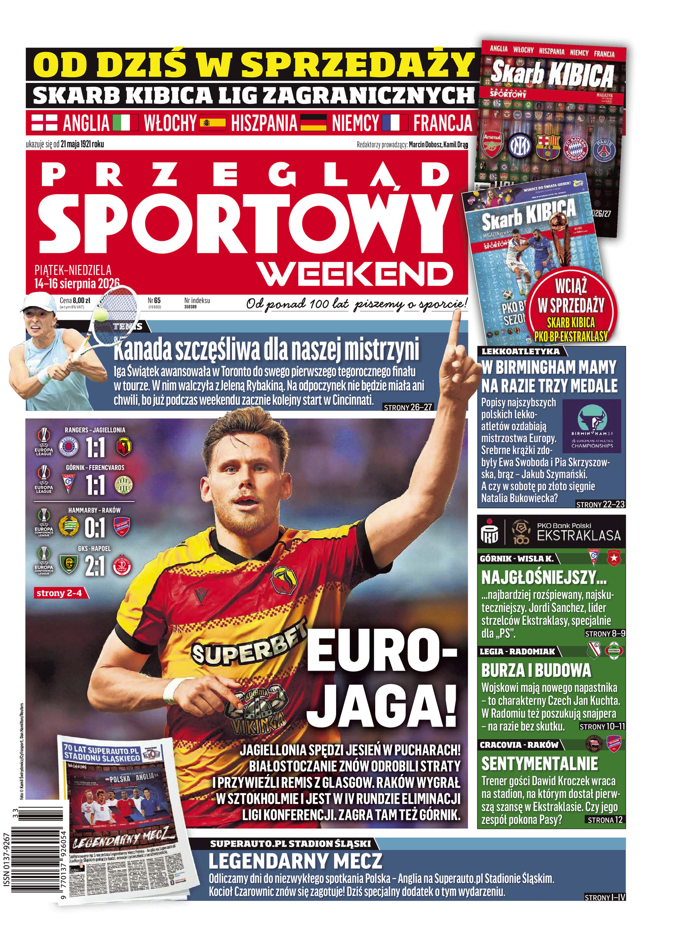 Przegląd Sportowy po meczu GKS Katowice - Hapoel Tel Awiw 2:1 (13.08.2026)