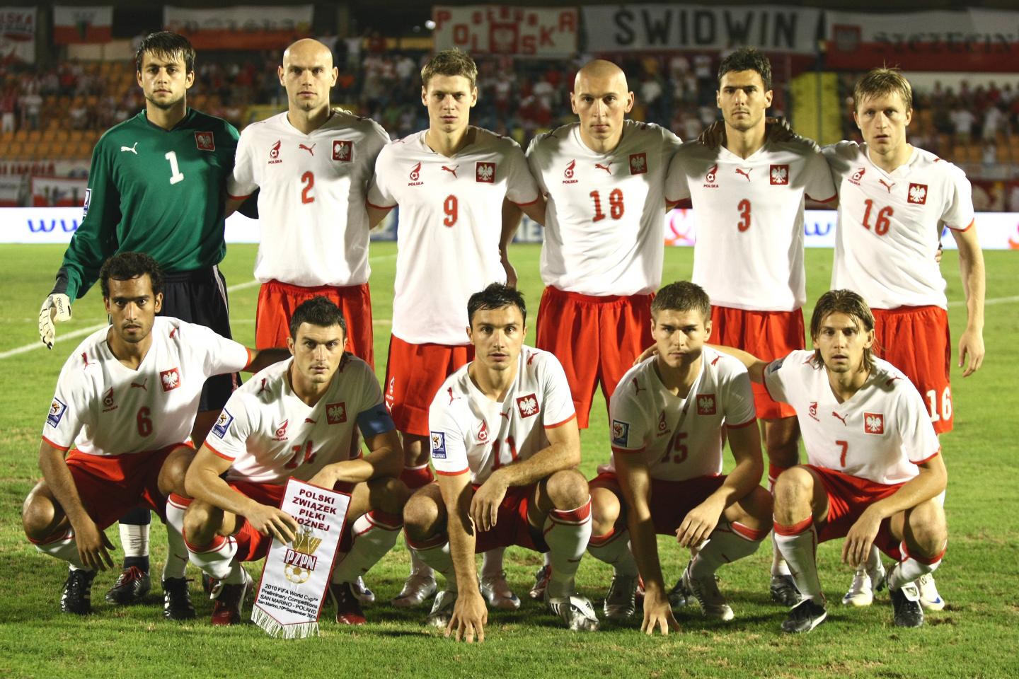 Wyjściowy skład reprezentacji Polski w meczu z San Marino.