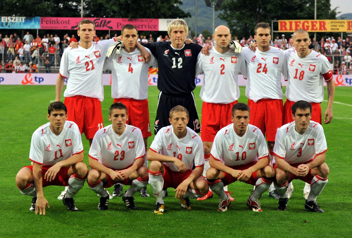 Reprezentacja Polski przed towarzyskim meczem z Macedonią w niemieckim Reutlingen.