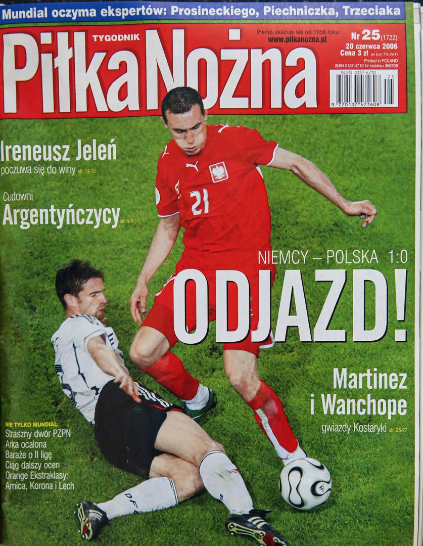Okładka piłki nożnej po meczu Polska - Niemcy (14.06.2006)