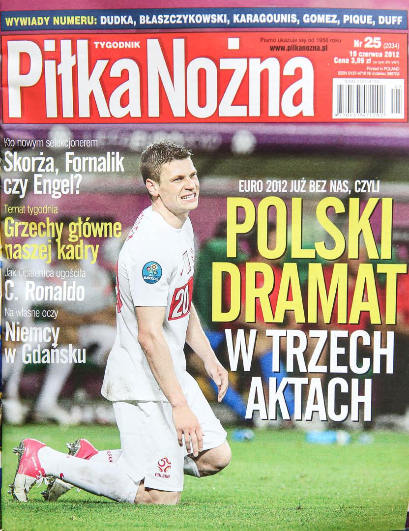 Okładka piłki nożnej po meczu Polska - Czechy (16.06.2012)