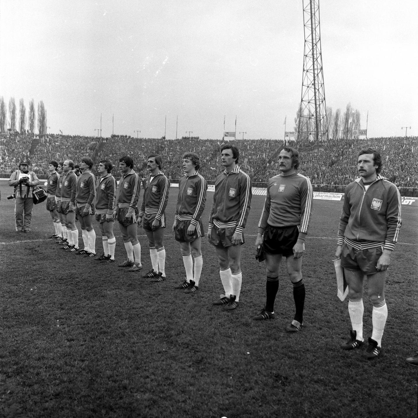 Reprezentacja Polski przed meczem z Holandią w eliminacjach Euro 1980.