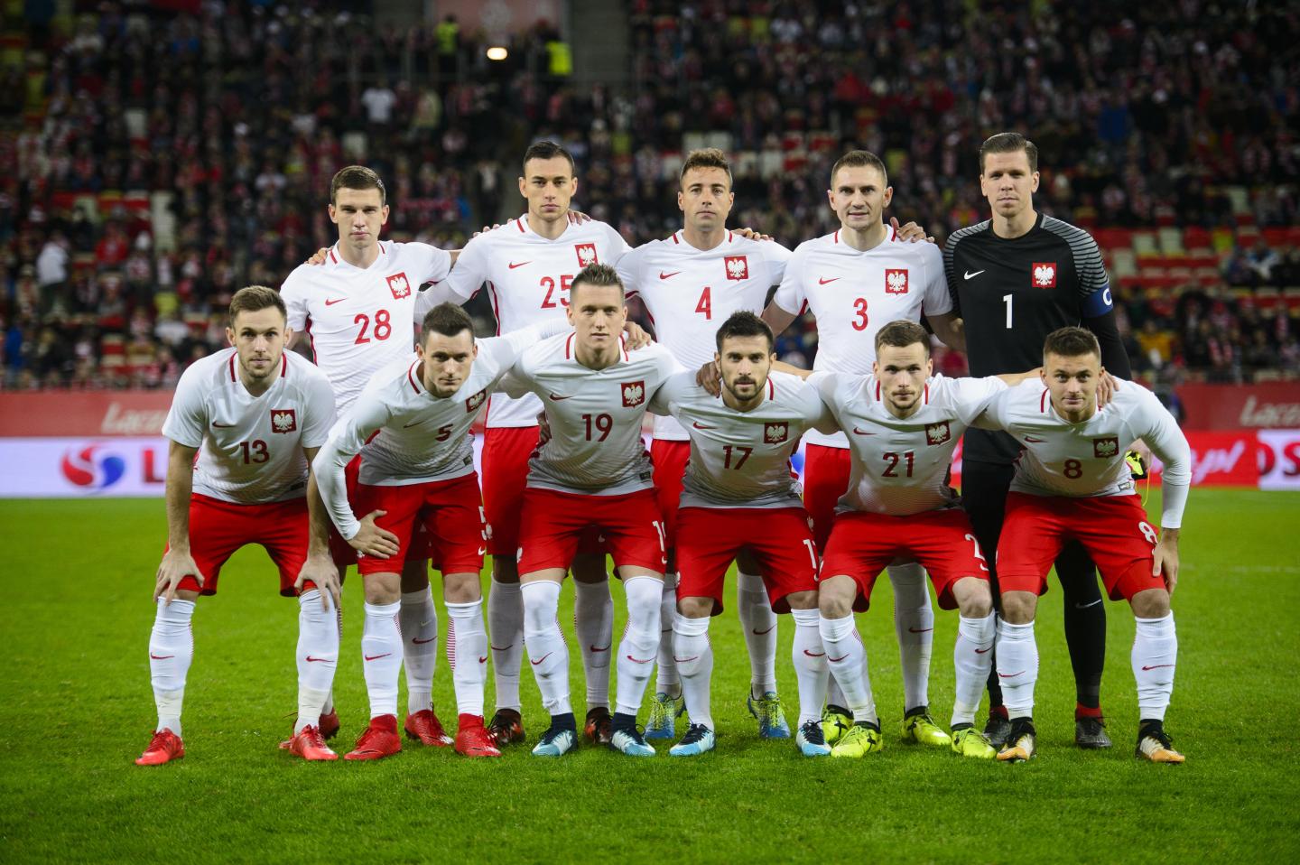 Reprezentacja Polski przed meczem z Meksykiem.