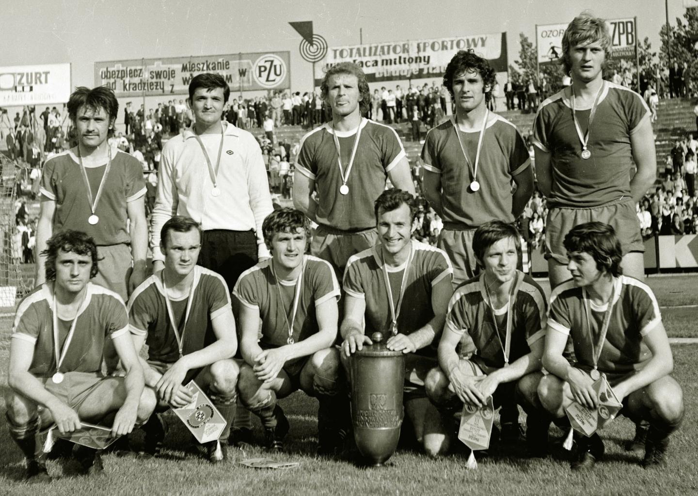 Zdobywcy Pucharu Polski z 1972 roku - Górnik Zabrze.
