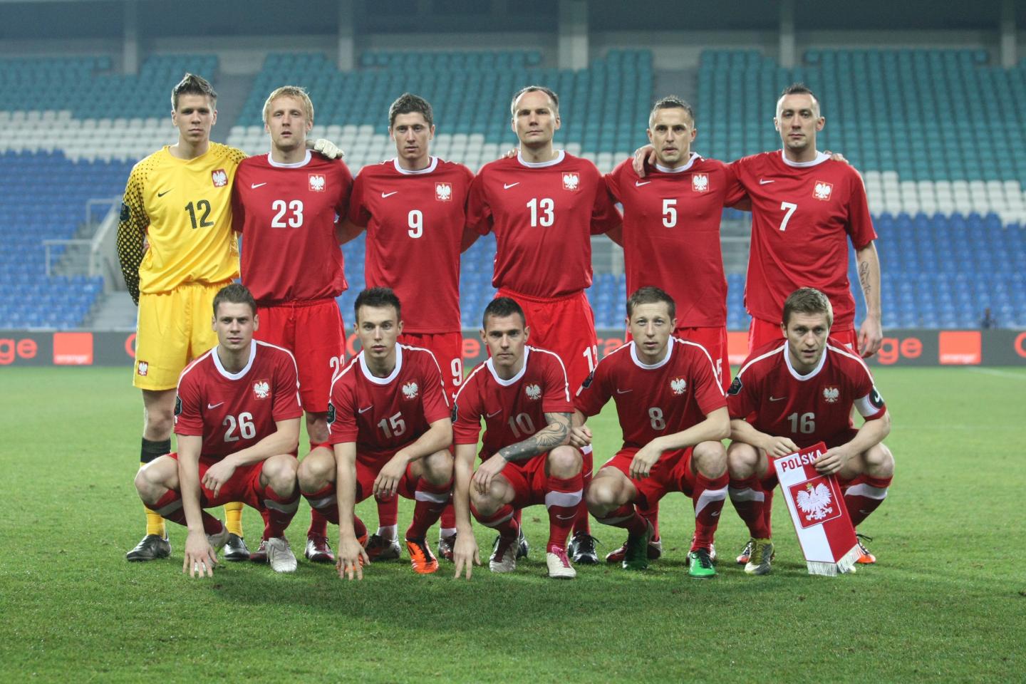 Reprezentacja Polski przed meczem z Norwegią