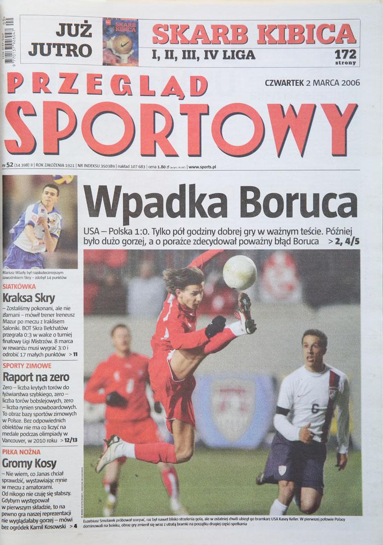 Okładka Przeglądu po meczu USA - Polska (01.03.2006) 
