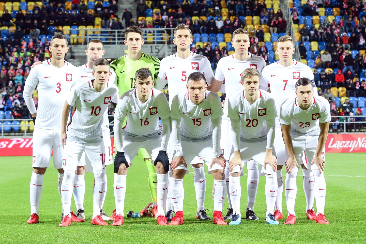 Reprezentacja Polski do lat 21 przed meczem z Danią w Gdyni.