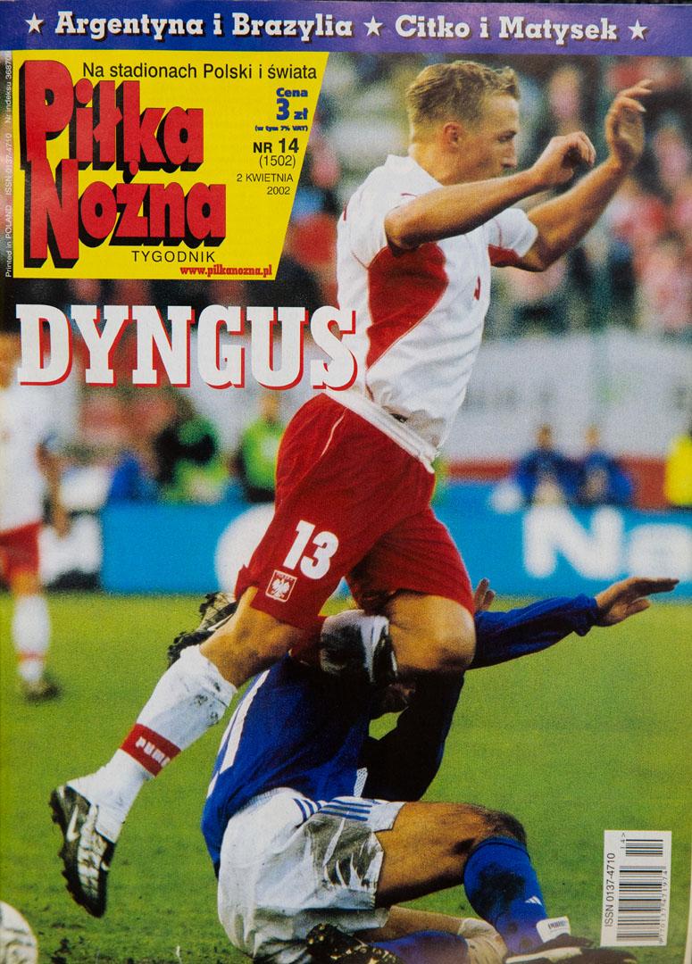 Okładka piłki nożnej po meczu Polska - Japonia (27.03.2002)