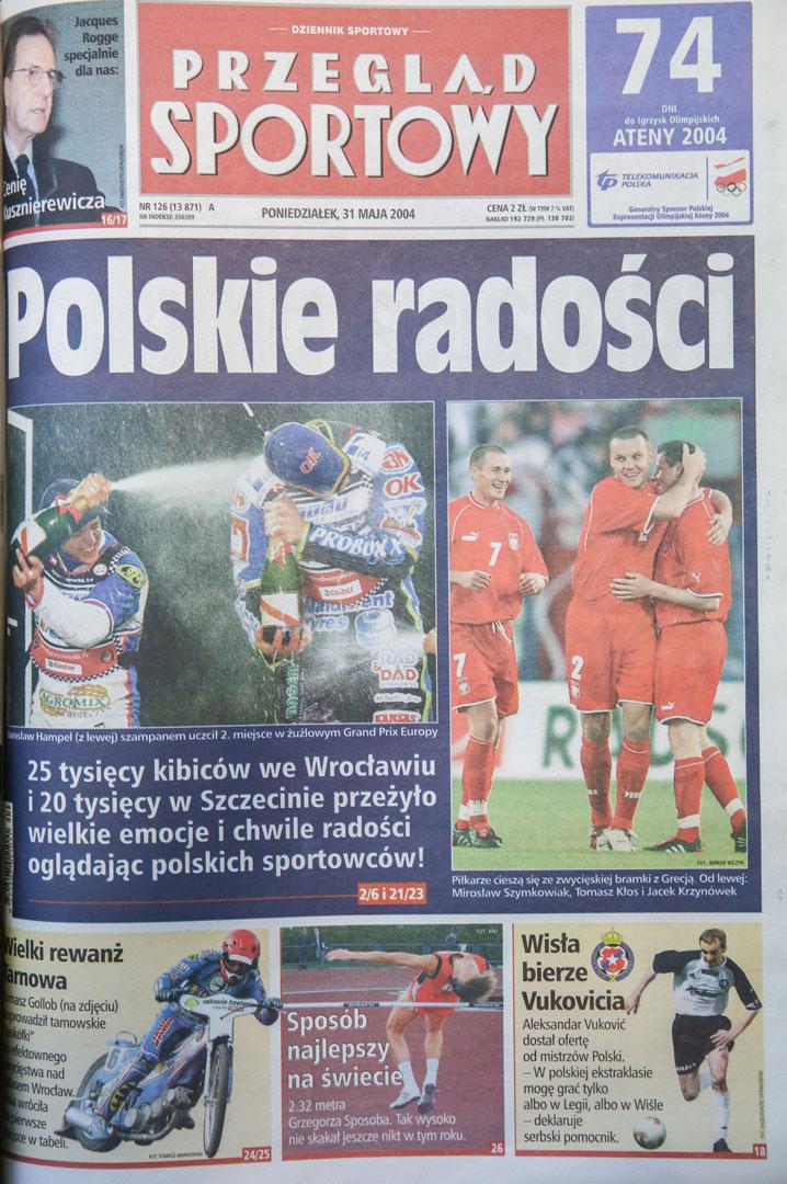 Przegląd o meczu Polska - Grecja (29.05.2004)