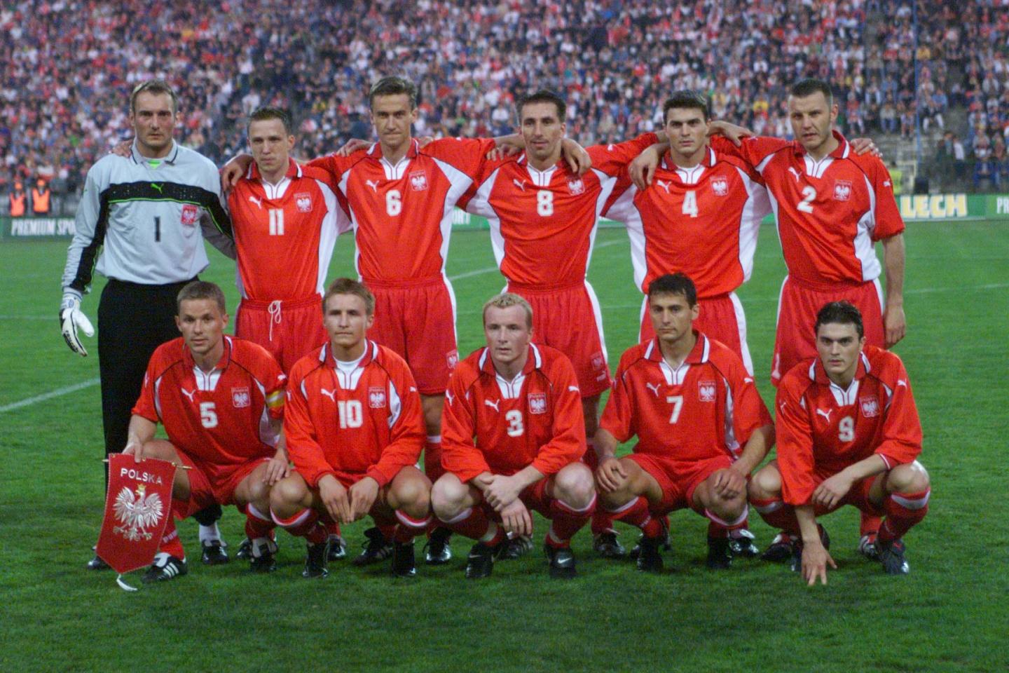 Reprezentacja Polski przed meczem z Finlandią (26.04.2000) 