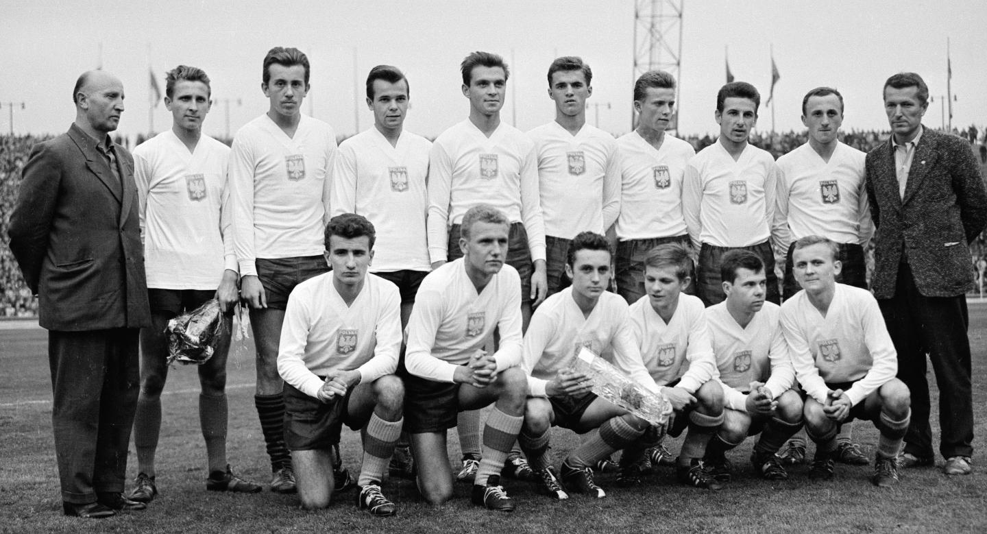 Reprezentacja Polski juniorów, której trzon stanowili zawodnicy uczniowskiego klubu Zryw Chorzów.