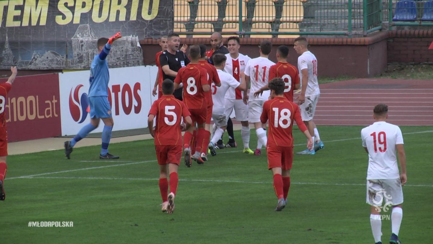 Awantura na koniec meczu Macedonia Północna - Polska 2:3 U-17 (09.10.2019).