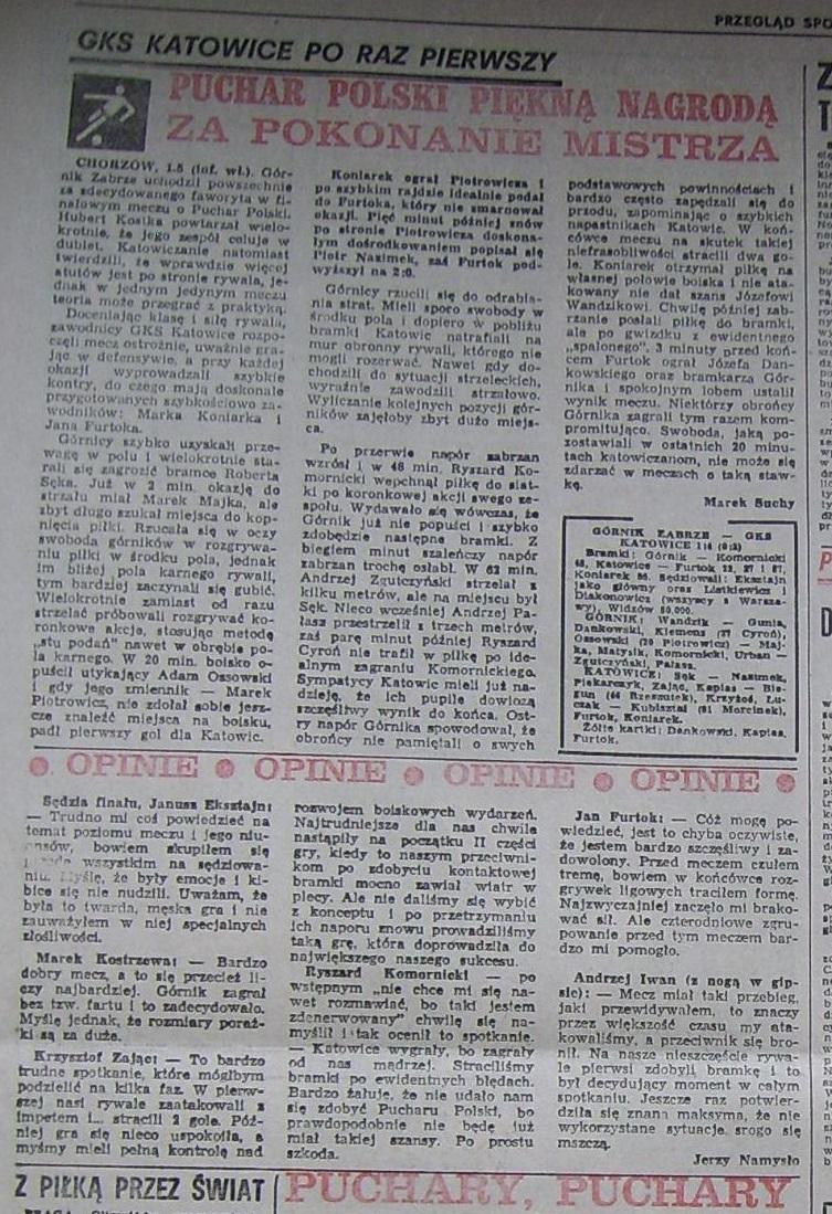 Przegląd Sportowy po Katowice - Górnik Z. (01.05.1986) 2