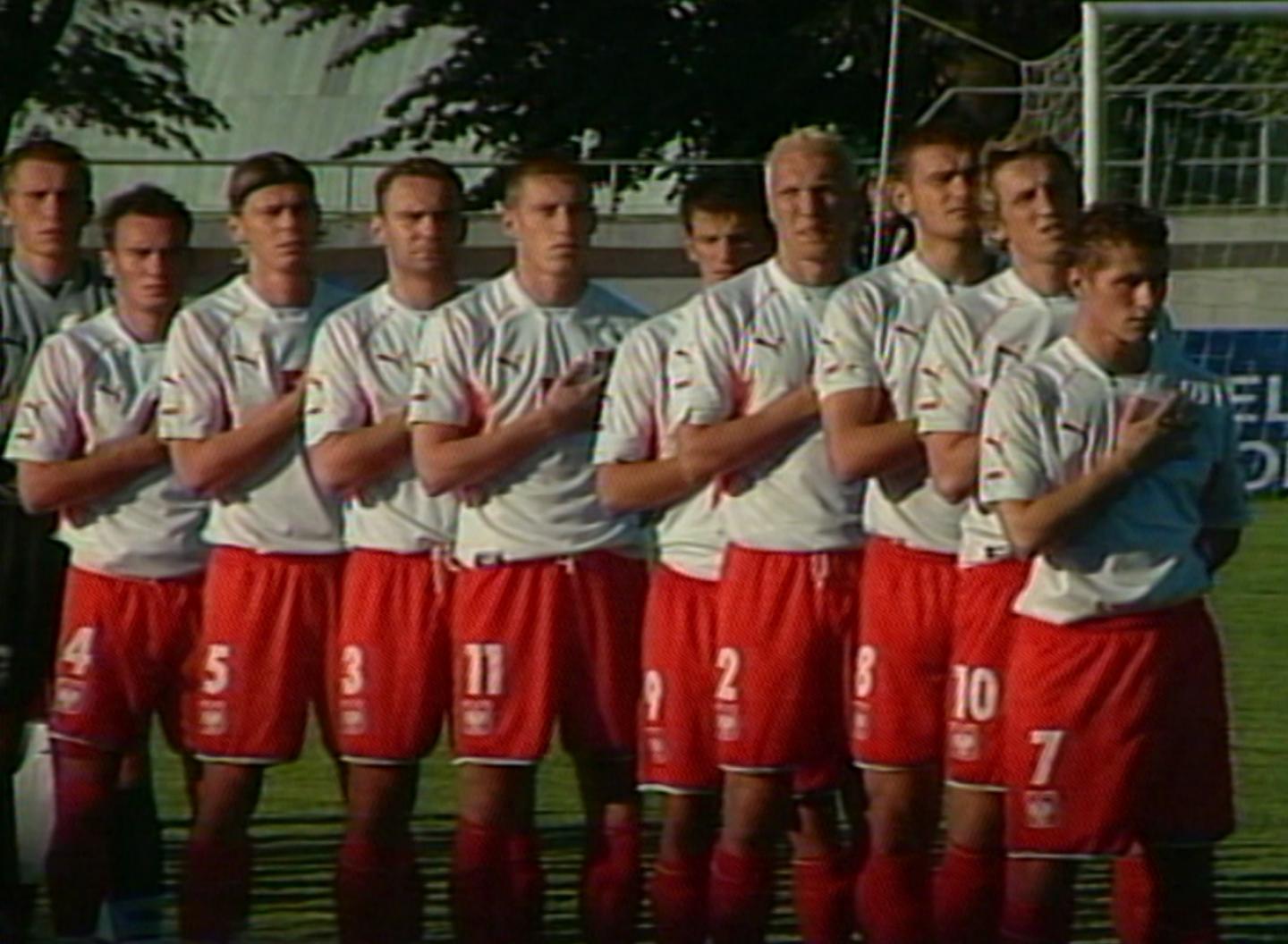 Reprezentacja Polski przed meczem Łotwa - Polska 0:2 U-21 (05.09.2003).