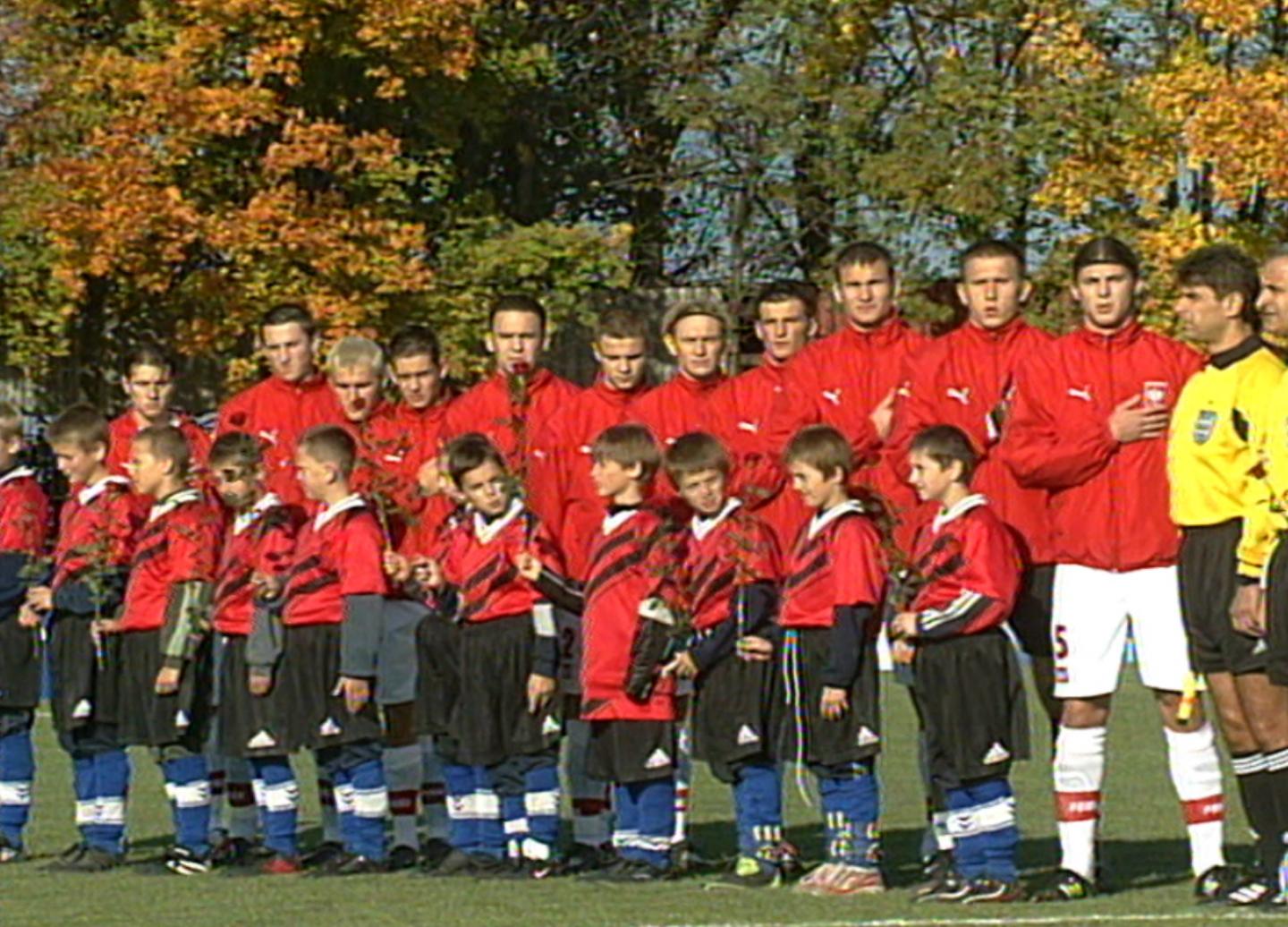 Reprezentacja Polski przed meczem Polska – Łotwa 3:0 U–21 (11.10.2002)