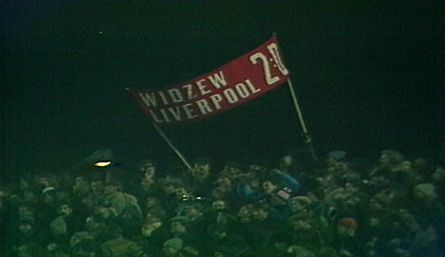 Kibice podczas meczu Widzew Łódź – Liverpool FC 2:0 (02.03.1983)