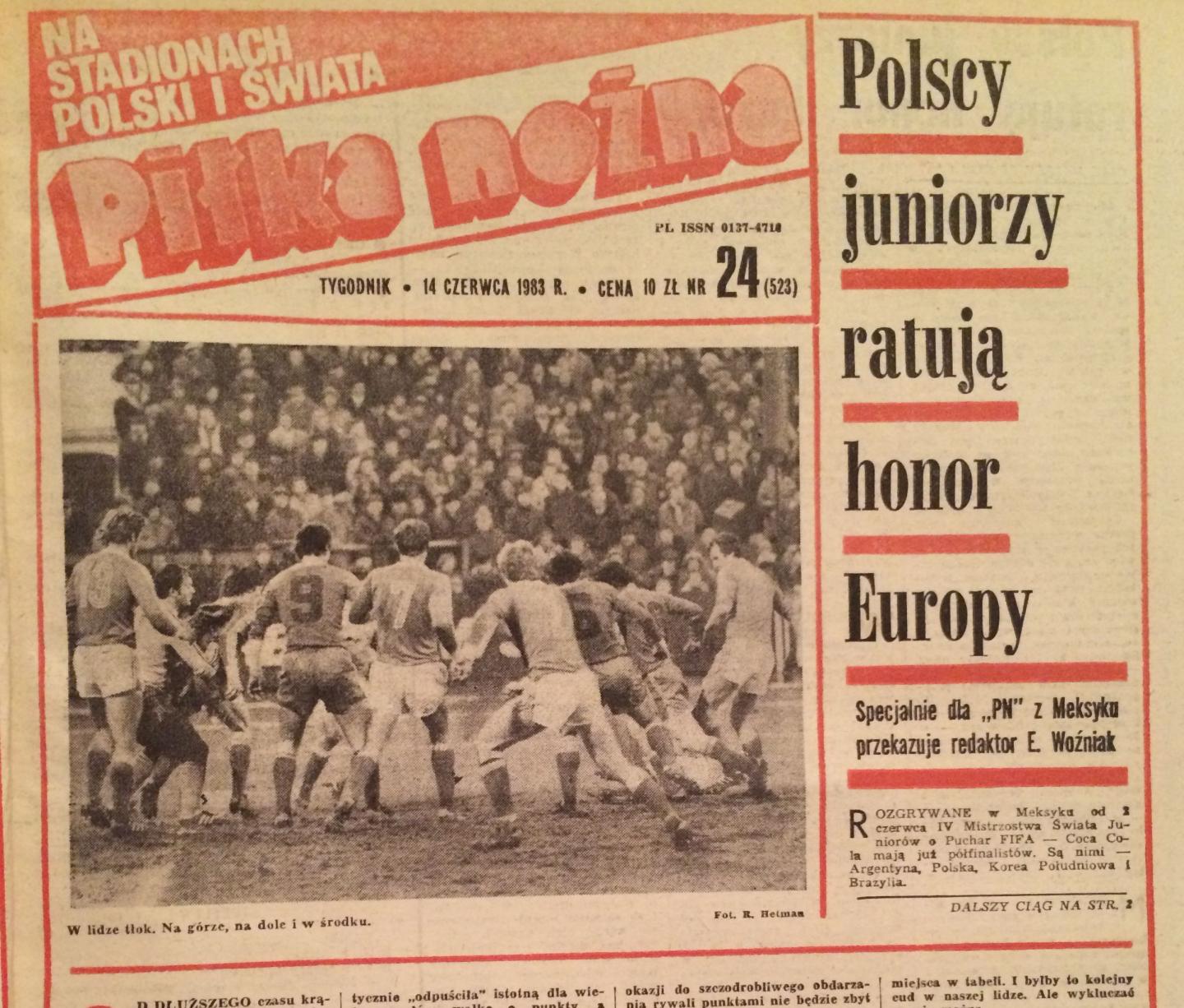 Polska – USA 2:0 U20 (08.06.1983) Piłka Nożna