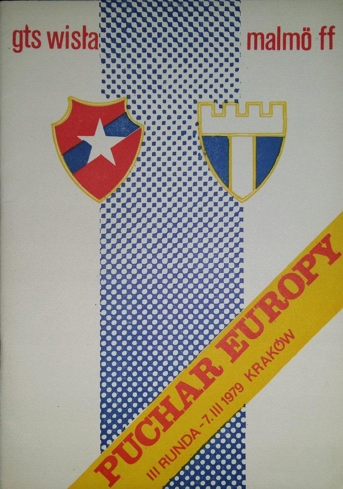 Program meczowy Wisła Kraków - Malmö FF 2:1 (07.03.1979)