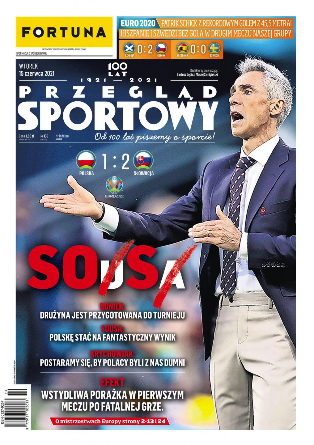 Polska - Słowacja 1:2 (14.06.2021) Przegląd Sportowy