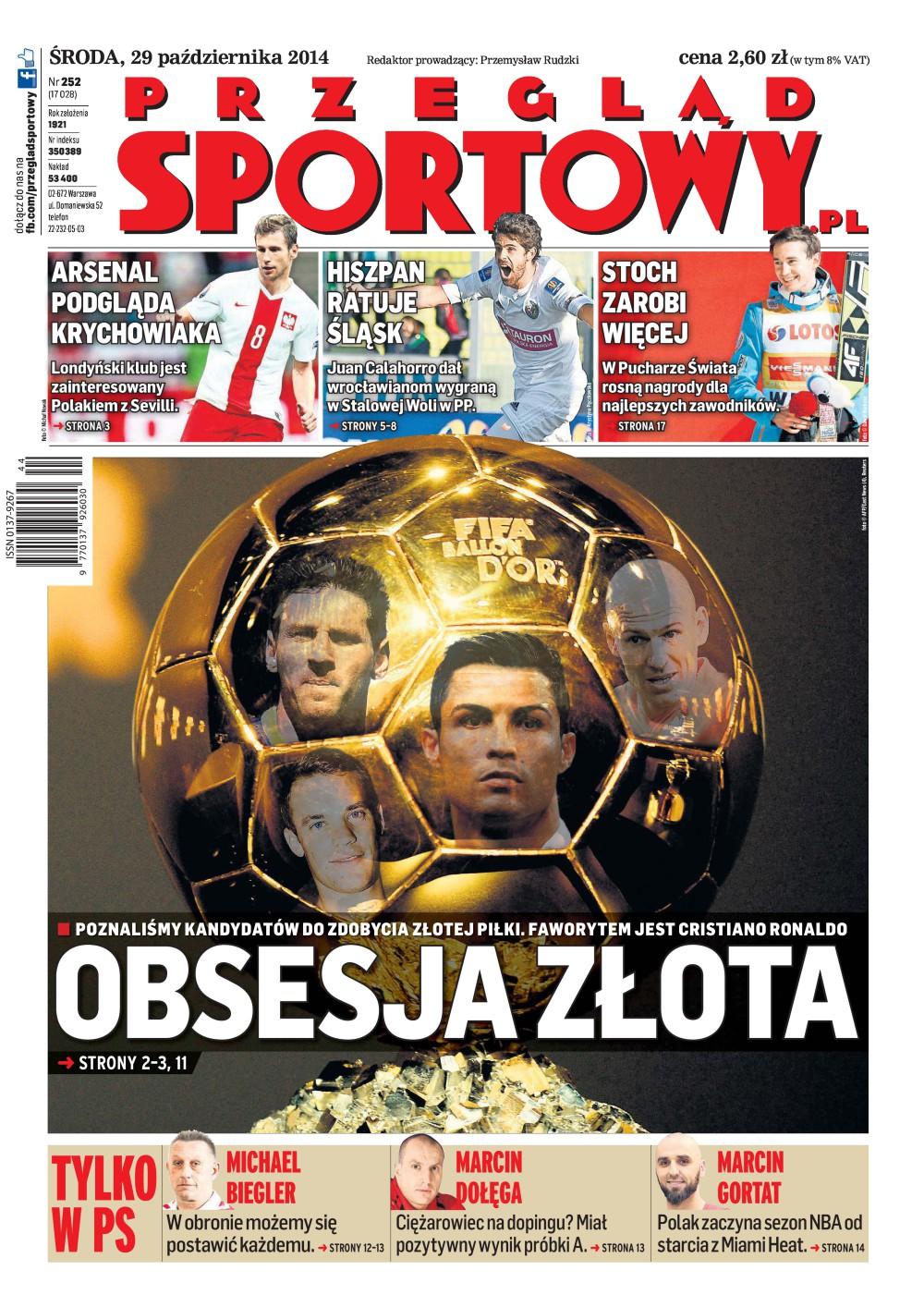 Stal Stalowa Wola - Śląsk Wrocław 0:1 (28.10.2014) Przegląd Sportowy