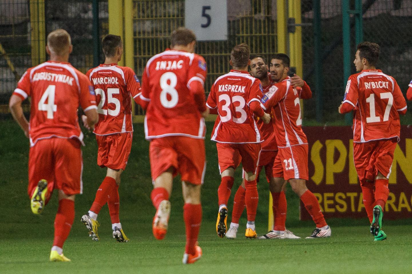Widzew Łódź - Śląsk Wrocław 1:2 (23.09.2014) Radość Widzewa