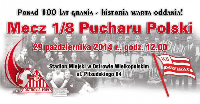 Bilet Ostrovia 1909 Ostrów Wlkp. - Cracovia 1:2 (pd.), 29.10.2014