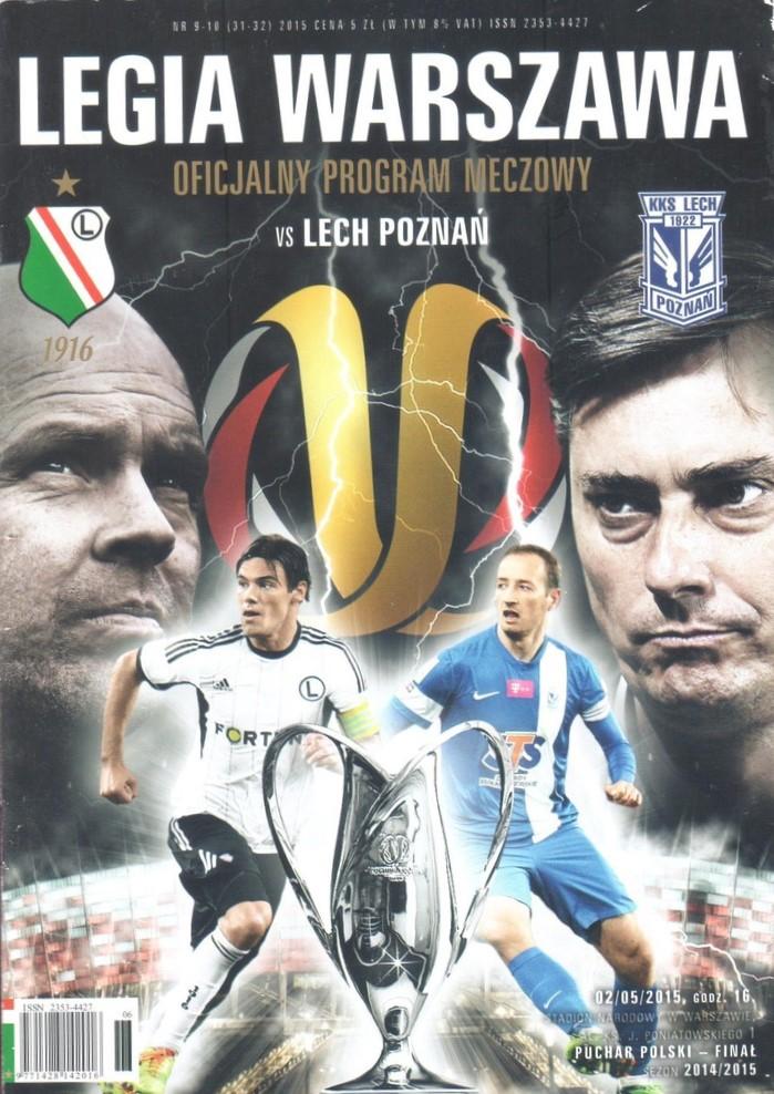 Program meczowy Lech Poznań - Legia Warszawa 1:2 (02.05.2015).