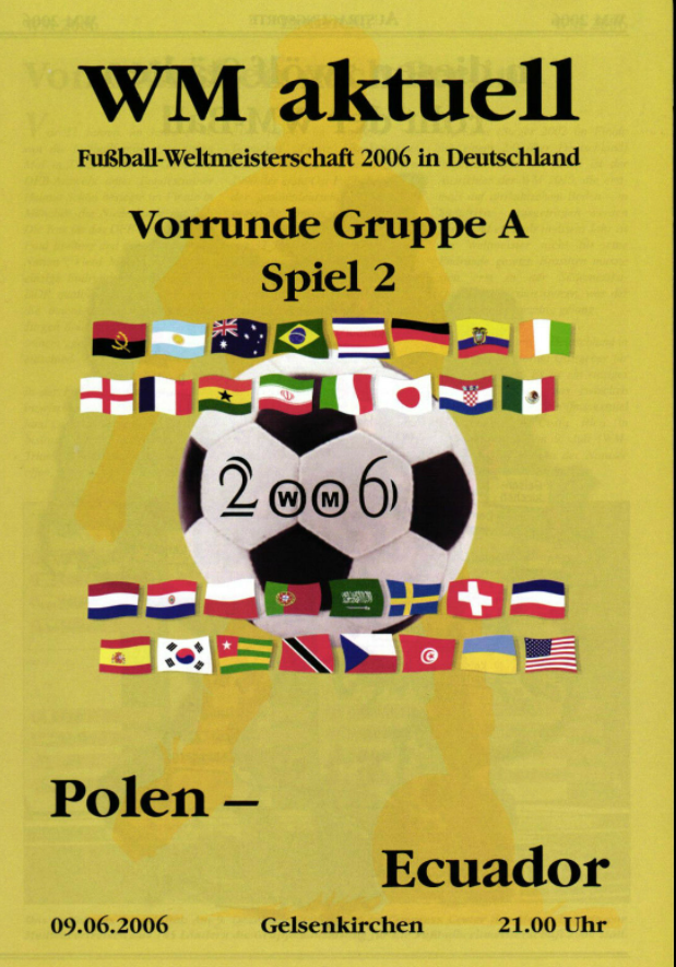 program meczowy polska - ekwador (09.06.2002)