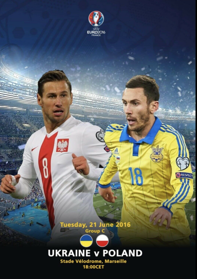 program meczowy ukraina - polska (21.06.2016)