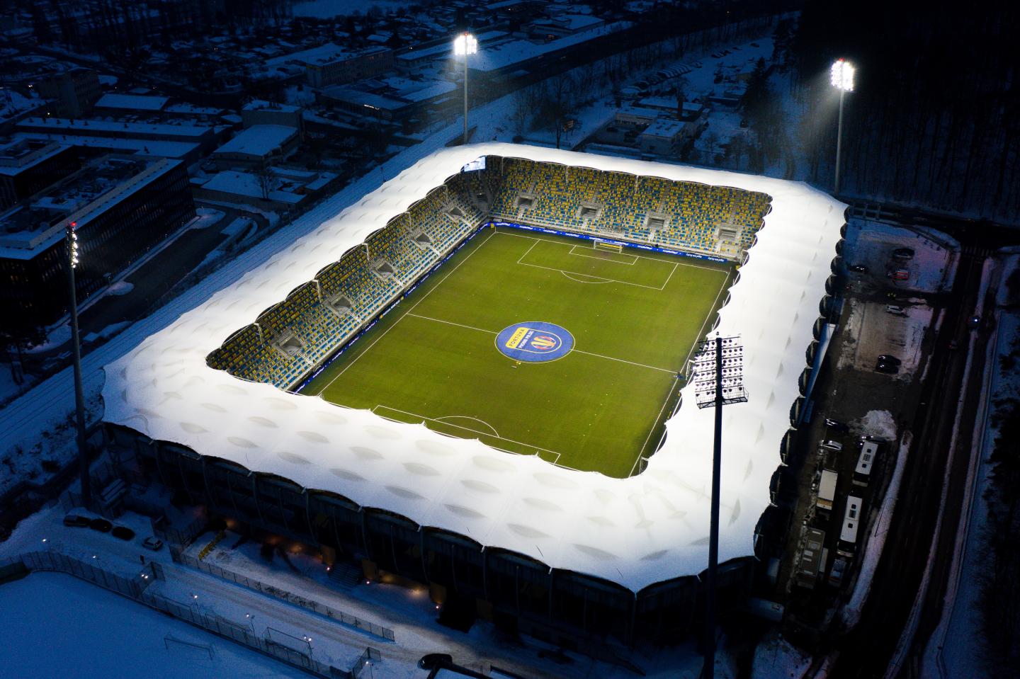 Arka Gdynia - Górnik Łęczna 2:1 (16.02.2021) Stadion